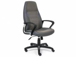Кресло офисное Inter флок серый