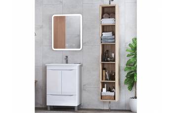 Комплект мебели в ванную Grani 600 белый напольный