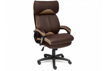 Кресло офисное Duke кожзам коричневый