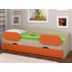 Кровать Соня 2 сонома-оранжевый