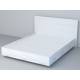 Кровать Эго арт. 031-М1 1400 бетон светлый/белый глянец