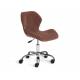 Кресло офисное Selfi флок коричневый