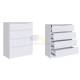 Комод Мэнкс МСК-20 4 ящика белый
