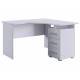 Стол компьютерный 1200 угловой Лайт-2 белый