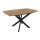 Стол Twist раздвижной Дуб Галифакс Табак/Черный