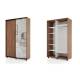 Шкаф-купе Prime двухдверный ОР16-6.ZD дуб табачный