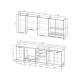 Кухонный гарнитур Жемчуг 2400 (верх 950 мм)