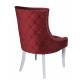 Стул Марцио бордо опоры белые