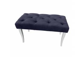 Банкетка большая серая опоры белые