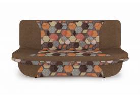 Диван-кровать 3т Мальта СК Геометрия браун-Савана хазел