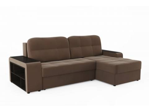 Диван-кровать угловой Дубай Луна 25 браун