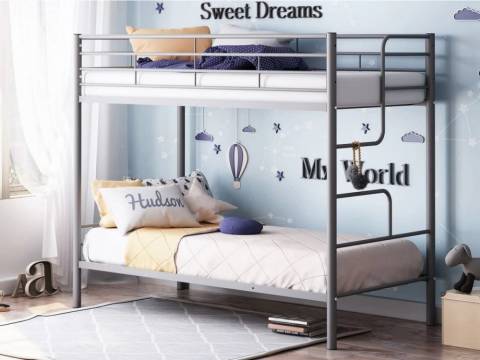 Двухъярусная кровать Севилья-4 серая