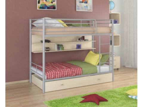 Двухъярусная кровать Севилья - 3 ПЯ серый