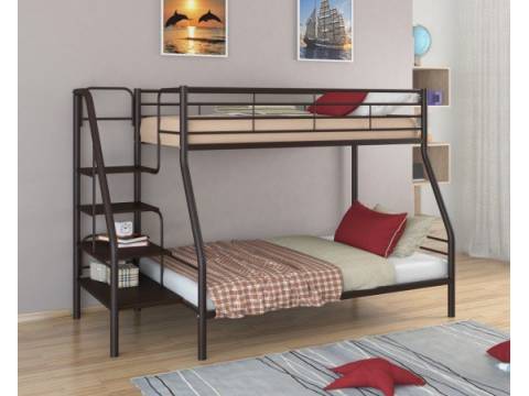 Двухъярусная кровать Толедо 1Я коричневый венге