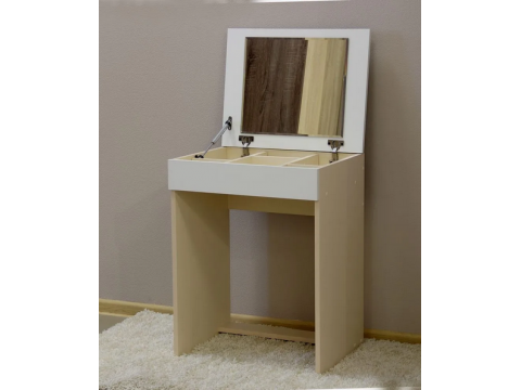 Туалетный столик Эксон бежевый-белый