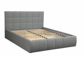Кровать Диана 1400 Н1010 жаккард серый