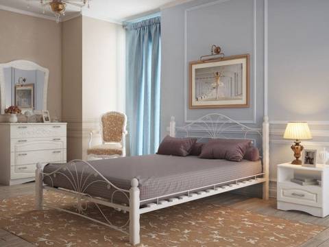 Кровать Фортуна 1 с коваными спинками