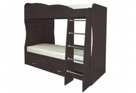 Кровать детская двухъярусная Юниор 2 венге