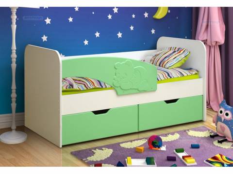 Кровать детская Винни-Пух МДФ матовый