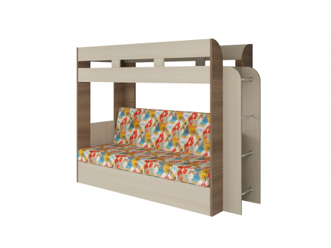 Кровать двухъярусная Карамель 75 Ясень Арт