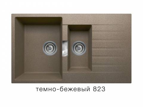 Кухонная мойка Tolero Loft TL860 Темно-бежевый 823