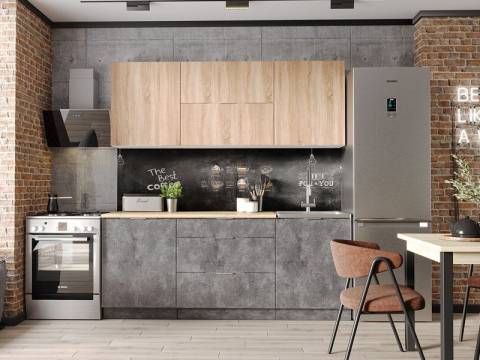 Кухонный гарнитур Асти дуб сонома 2000