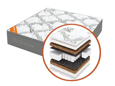 Матрас Mega кокос 10 TFK Gray Night 140х200