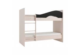 Двухъярусная кровать Мая без ящиков на щитах венге