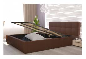 Кровать с ПМ 1800 мм Оскар 73/1 Коричневая