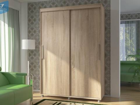 Шкаф-купе Комфорт 12 Прайм без зеркал 1500 Дуб Сонома