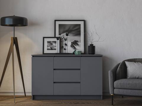 Комод Мори МК1200.3 Графит