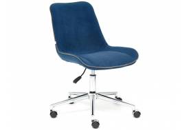 Кресло офисное Style флок синий