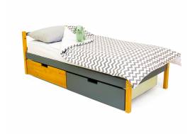 Кровать Svogen classic с ящиками дерево-графит