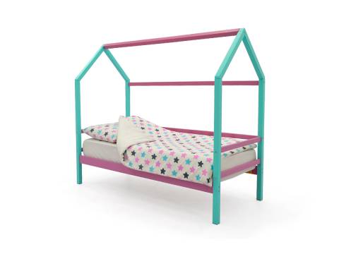 Кровать-домик Svogen мятный-лаванда