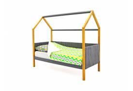 Кровать-домик мягкий Svogen дерево-графит