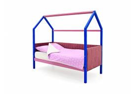 Кровать-домик мягкий Svogen синий-лаванда