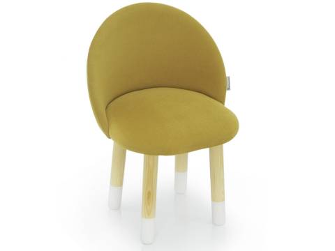 Детский мягкий стул Stumpa горчичный