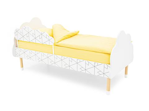 Кровать Stumpa Облако с бортиком рисунок Холмы