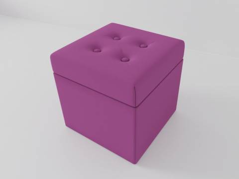 Пуф Квадрат 01ПФКВ розовый