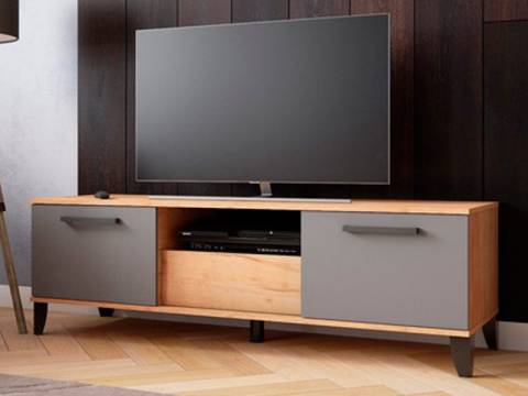 ТВ тумба ТВМ-2 дуб крафт золотой/графит