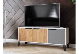 ТВ тумба ТВМ-4 фасад дуб крафт золотой/графит