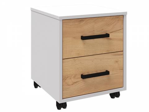 Тумба Лючия белый/дуб крафт золотой