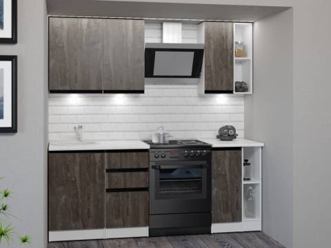 Кухонный гарнитур Ноктюрн медиум 1400 мм