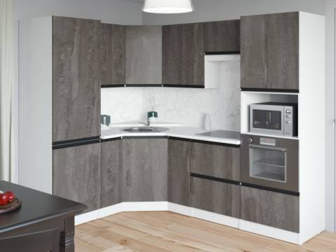 Кухонный гарнитур Ноктюрн оптима 1800х2400 мм