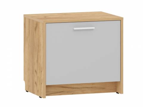 Тумба для обуви Нортон НМ 013.23 Серый Камень, Дуб Крафт Золотой