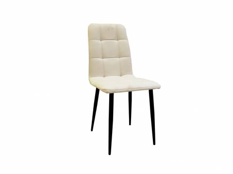 Стул Леон классика бежевый, чёрные ножки