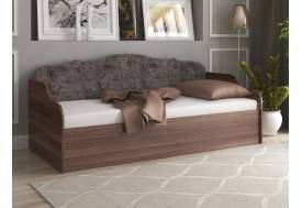 Диван-кровать Юниор Тип 3 с подъемным механизмом мягкая спинка темная