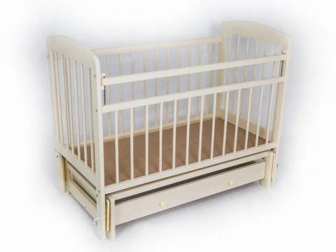 Кровать детская Мишутка №11 слоновая кость