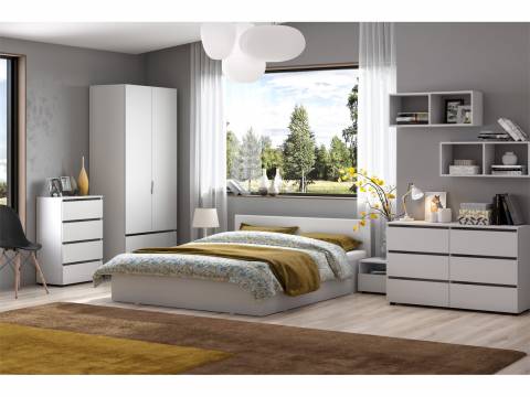 Спальня Токио Белый текстурный