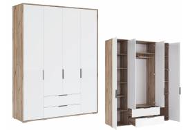 Шкаф четырехдверный Николь мод.8 с полками мод.12